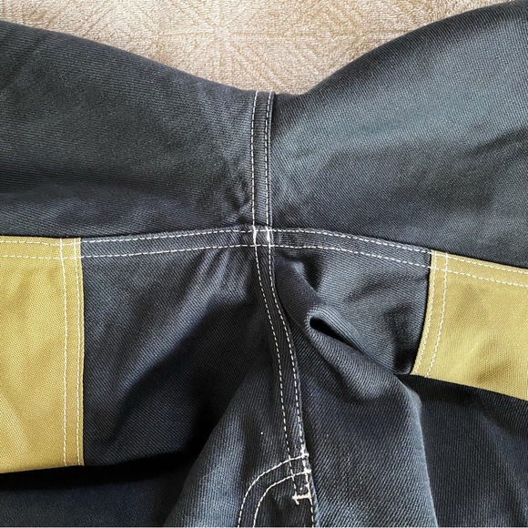 Jacquemus Le De Nimes Meunier Jeans Colorblock Panel Green Black Size 32 EUC - Picture 4 of 11